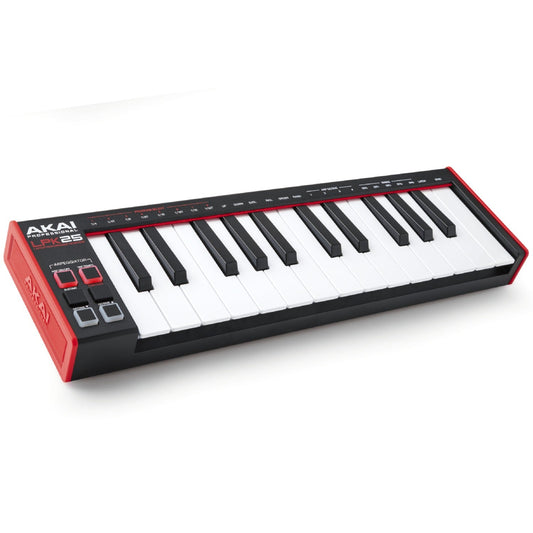 Akai Professional LPK25 MK2 Laptop Performance MIDI Keyboard With MPC Beats Software Pack