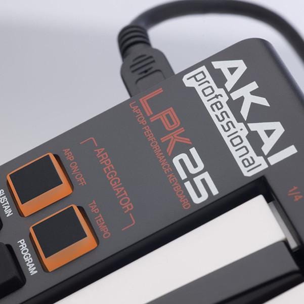 Akai Professional LPK25 MK2 Laptop Performance MIDI Keyboard With MPC Beats Software Pack